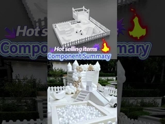 Kinder Weiß Soft Play Ausrüstung Spielplatz Ball Pool-Grube mit Rutsche