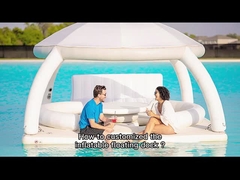 Custom PVC aufblasbare schwimmende Boote Dock Wasser Luft Pontoon Schwimmbettplattform