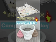 Außen-Doppelslide mit Bogen Weiße Soft Play Ausrüstung Kunststoff-Slide Kinder-Slide