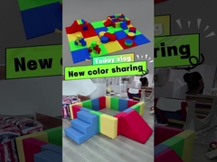 Soft Play Mietgeräte Soft Klettern Rutsche Spielen bunte Schaumblöcke Set