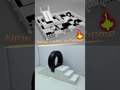 Soft-Play-Ausrüstung mit Doppelschiebern Schwarz-Weiß-Set Kinder zum Mieten