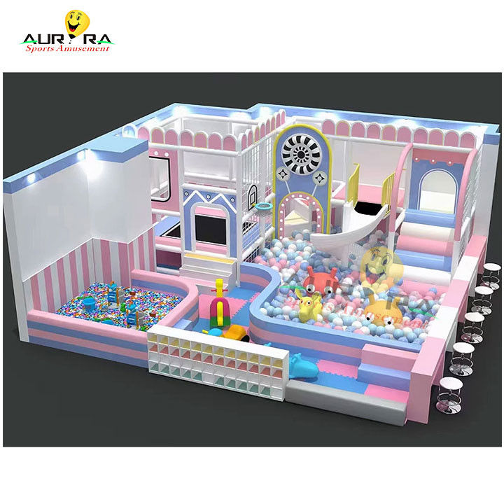 Outdoor Indoor Kinder Indoor Soft Play Ausrüstung Commercial Pink Für Spielplatz