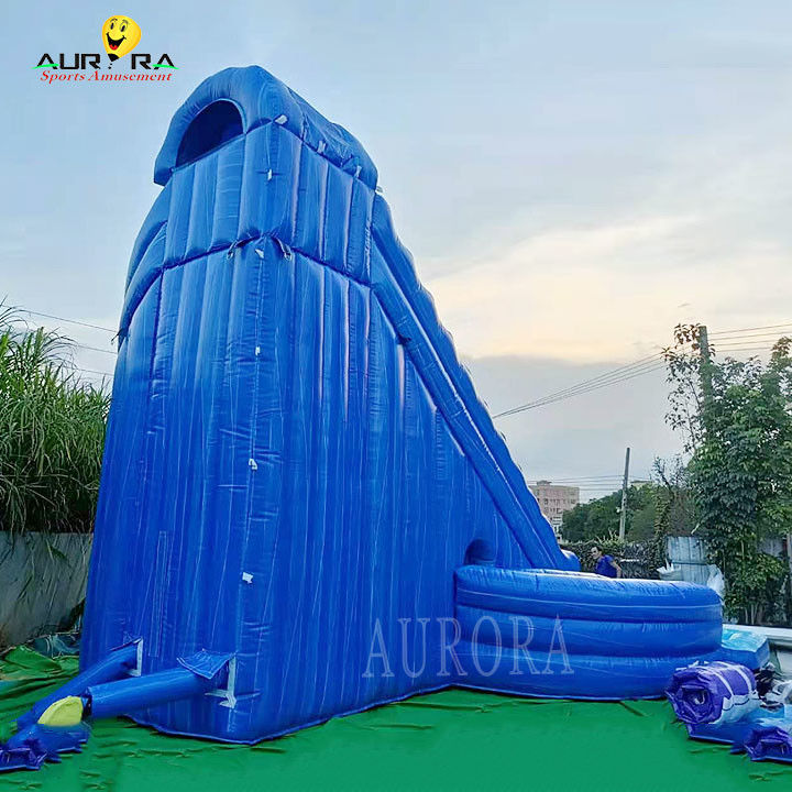 Indoor-Spielplatz aufblasbare Wasserrutsche Blau für alle Altersgruppen angepasste Größe