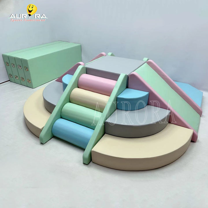 Pastell Baby Soft Play Kletterblöcke für Party Vermietung Custom Soft Play Ausrüstung