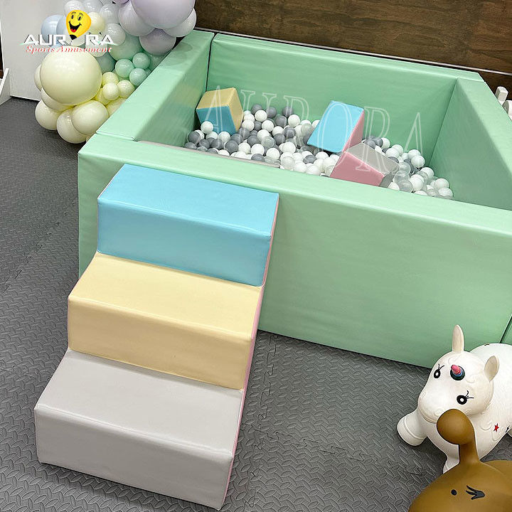 Pastell Baby Soft Play Kletterblöcke für Party Vermietung Custom Soft Play Ausrüstung