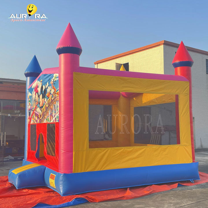 Outdoor-Kommerzielle aufblasbare Türsteher PVC Farbenfrohe Erwachsene Kinder Springschloss