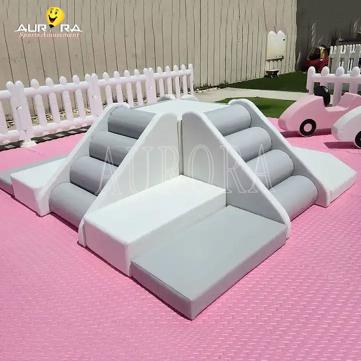 Weiß-rosa Soft Play Package Set Spielplatz Baby Indoor Outdoor Soft Play Ausrüstung