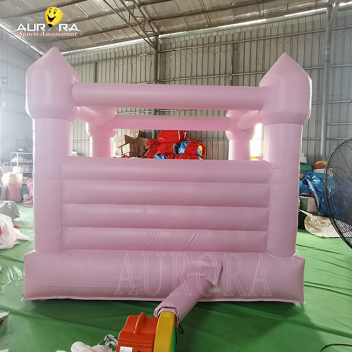 Jumping Bouncy House Kinder Pink aufblasbares Bouncy House 10x10 für Hochzeitsfeier Vermietung