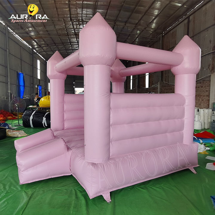 Jumping Bouncy House Kinder Pink aufblasbares Bouncy House 10x10 für Hochzeitsfeier Vermietung