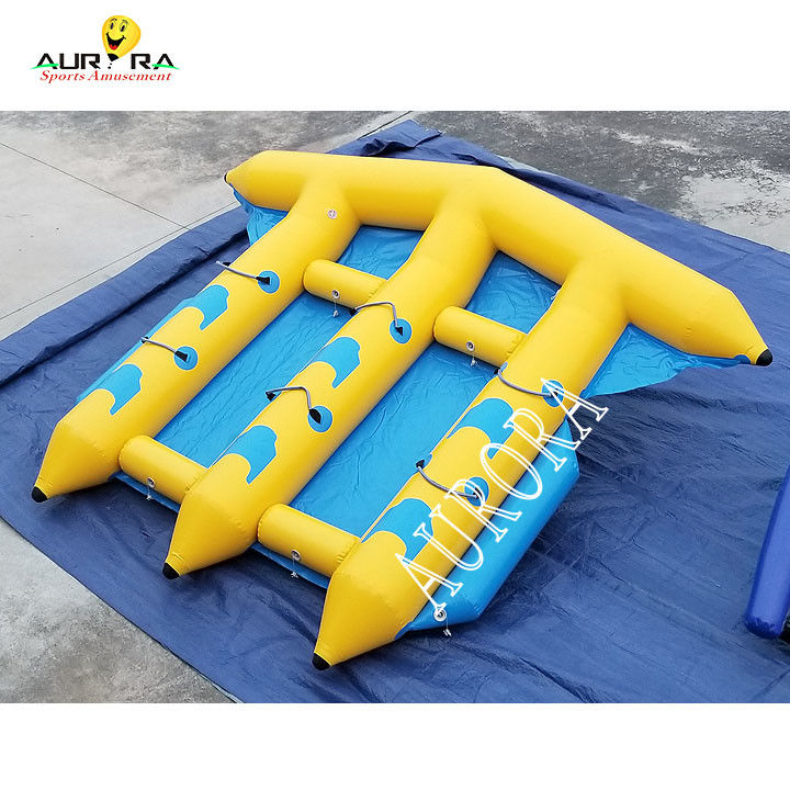 Wassersport farbenfrohe Schleppmittel aufblasbare Bananenboot Tube Fliegende Fische für das Meer