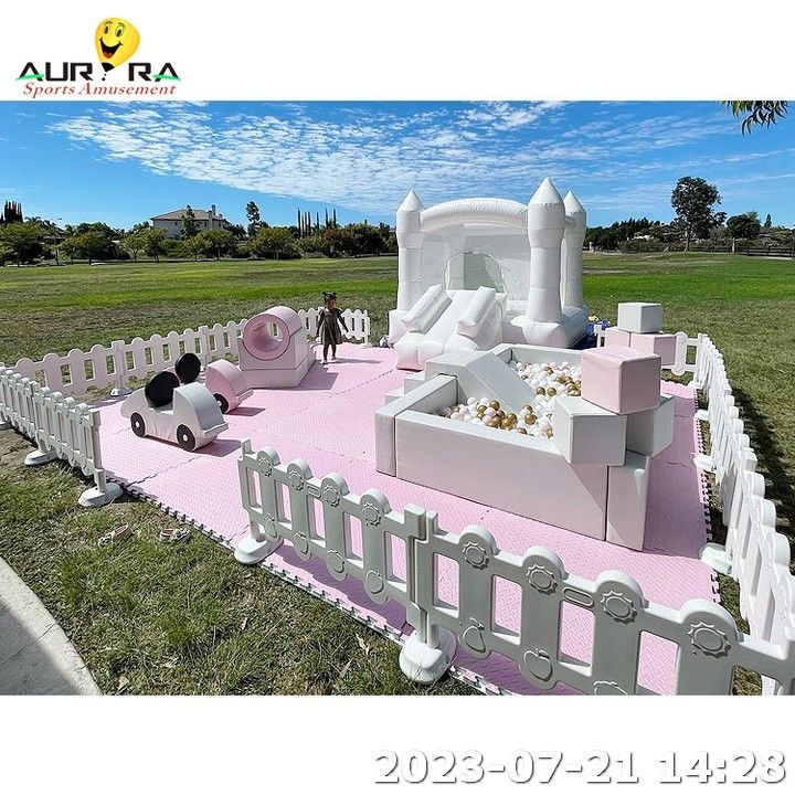 10 Passagier Soft Play Zaun Kinder Outdoor Spielplatz Soft Play mobile Tore für Gärten