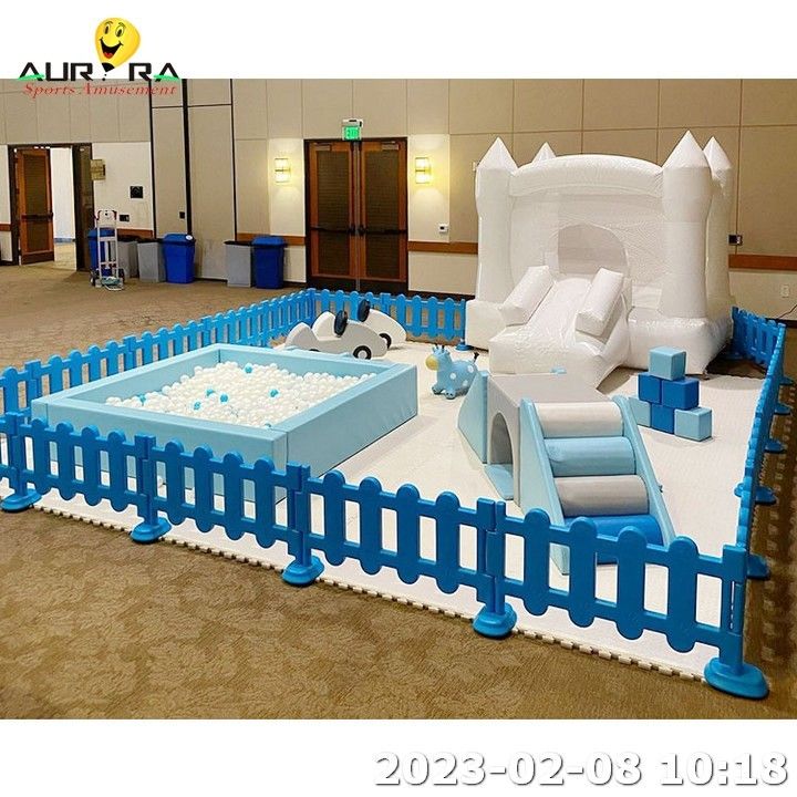 Zusammengepasste Kinder spielen blaue Softball Pit Indoor Soft Play Ausrüstung Digitales Drucken