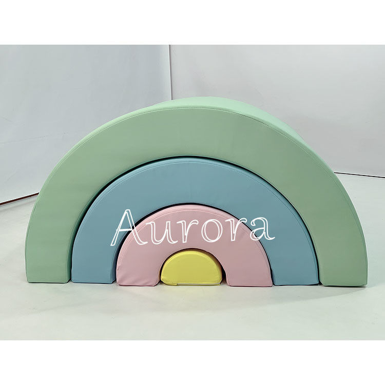 Soft Play Tunnel für Kinder Soft Play Blöcke Soft Play Ausrüstung Gelb Grün