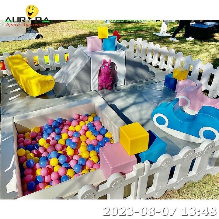 Soft Play Sets Kinder Soft Play Merry Go Rundheld Spielplatz Kletterer Ball Pit