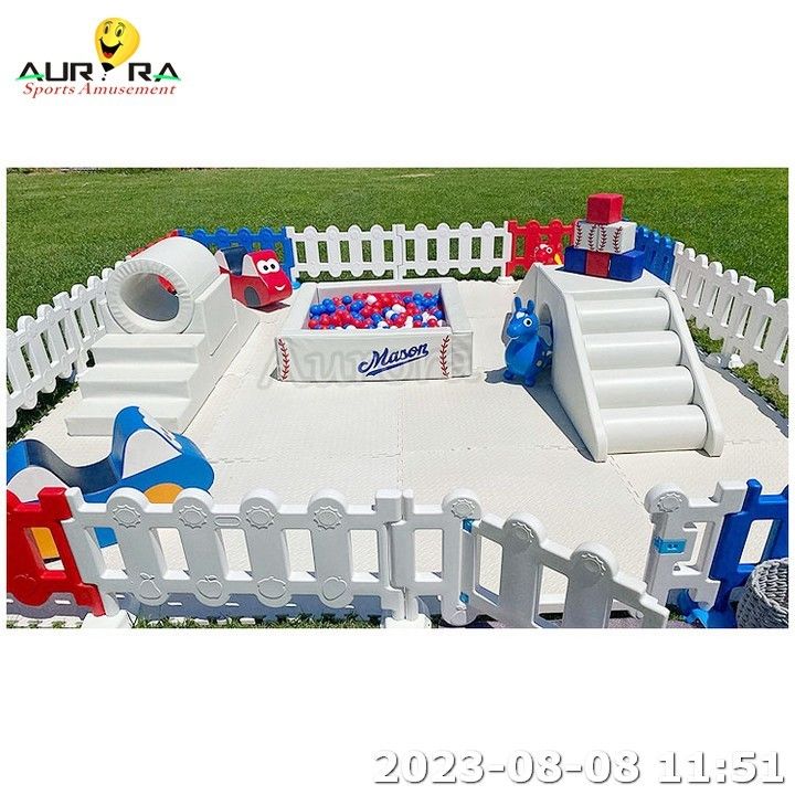 Soft Play Ausrüstung Slide Indoor Soft Play für Kinder Soft Play Set Ausrüstung Braun