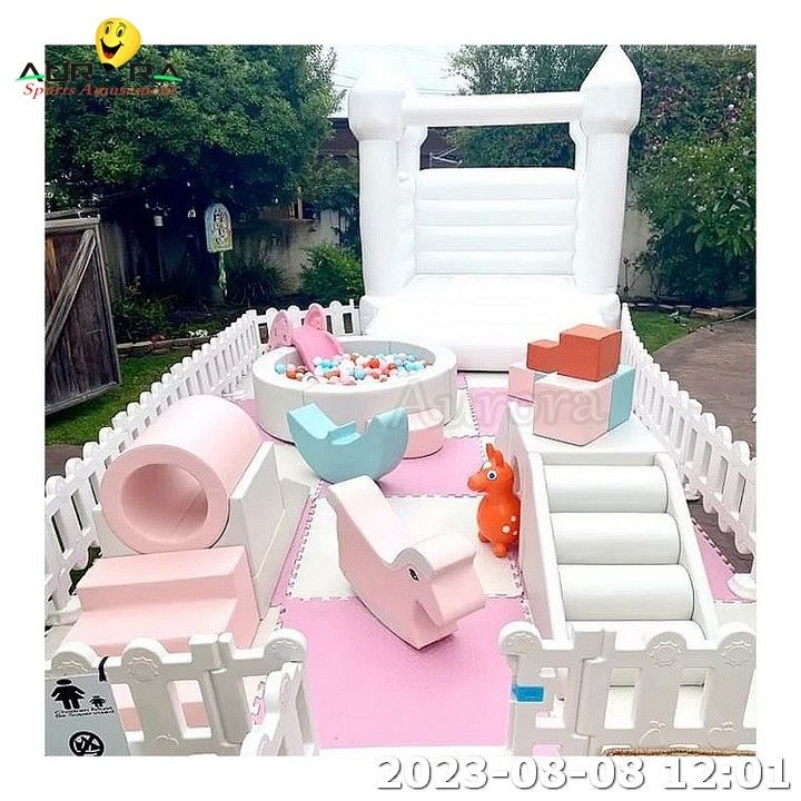 Indoor Spielplatz Soft Play Schwarz-Weiß Kinder Outdoor Spielplatz mit Türsteher