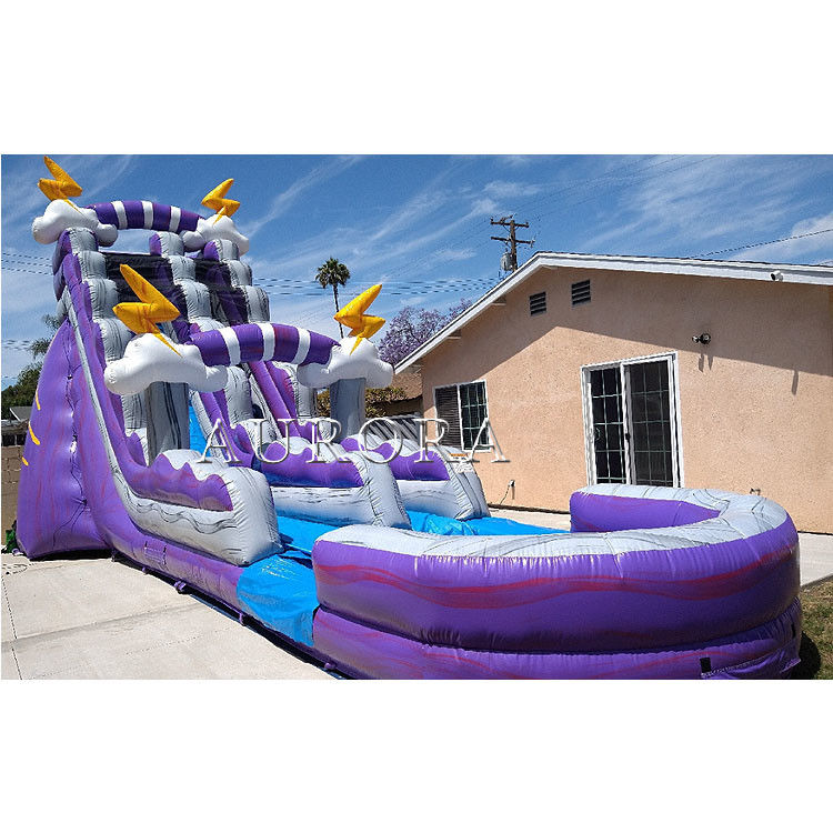 Bouncy Riese Aufblasbare Wasserrutsche Für Erwachsene Nasse Trockene Pool Wasserrutschen 18ft