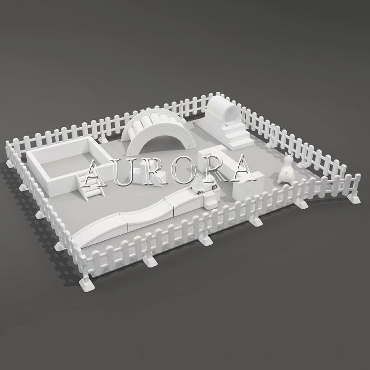 All-White Kleingröße Indoor-Spielplätze Soft Play-Ausrüstung für Party