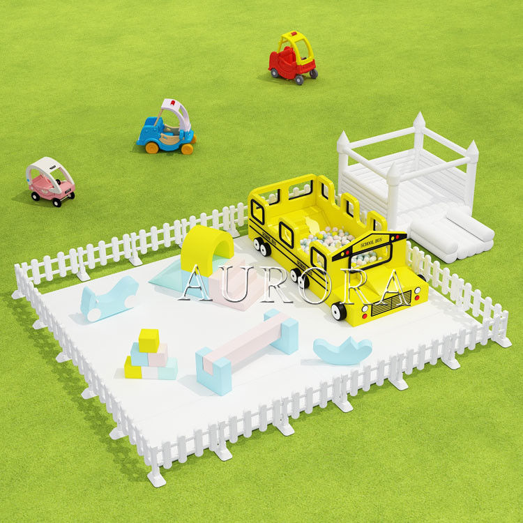 All-White Kleingröße Indoor-Spielplätze Soft Play-Ausrüstung für Party