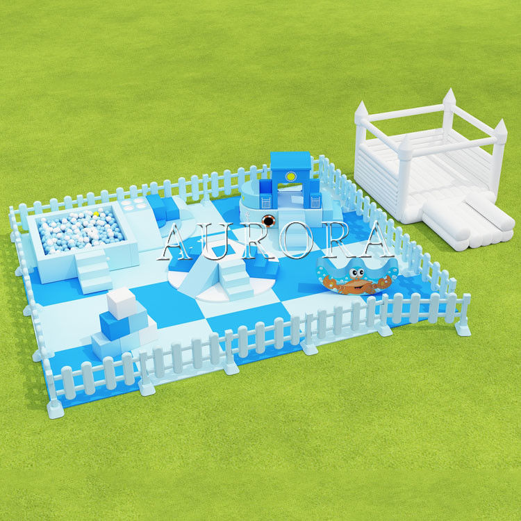 All-White Kleingröße Indoor-Spielplätze Soft Play-Ausrüstung für Party