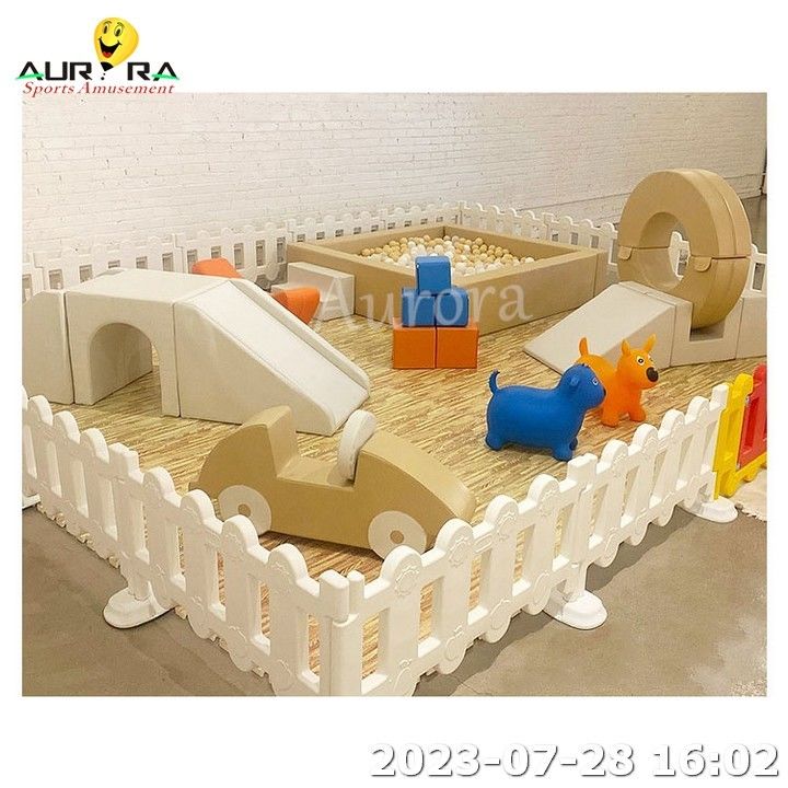 Indoor-Spielgeräte Weiches Spiel Set Kinder Weiches Klettern Set Lila Rosa Weiß