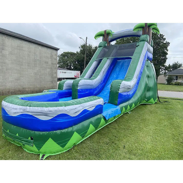 Commercial aufblasbare Wasserrutsche Rot PVC-Wasserrutsche mit Luftbläser für Kinder Erwachsene
