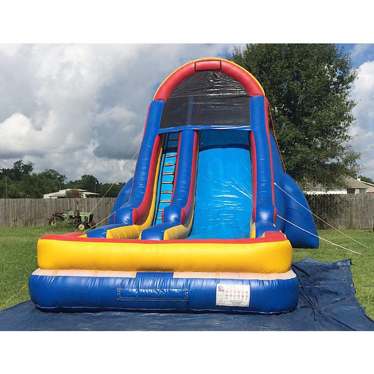 Tarpaulin Riesen aufblasbare Rutschen und Wasserrutschen für Kinder Party 0,55mm PVC