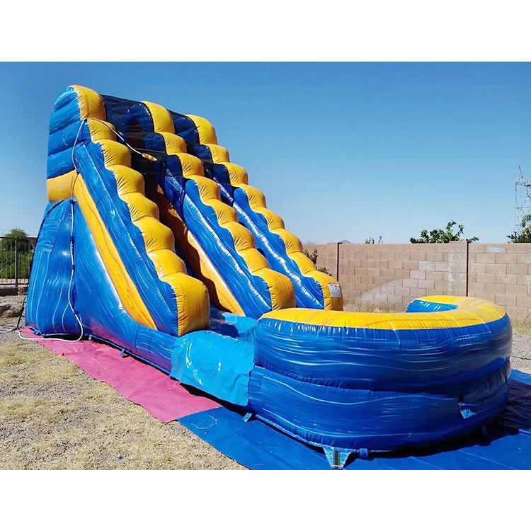 Tarpaulin Riesen aufblasbare Rutschen und Wasserrutschen für Kinder Party 0,55mm PVC