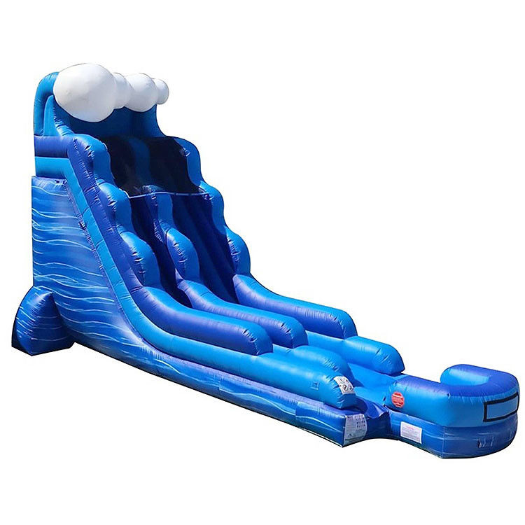 Große aufblasbare Wasserrutsche 16ft 18ft 20ft Kinder Hinterhof Kleine Wasserrutsche aufblasbare Spielzeug