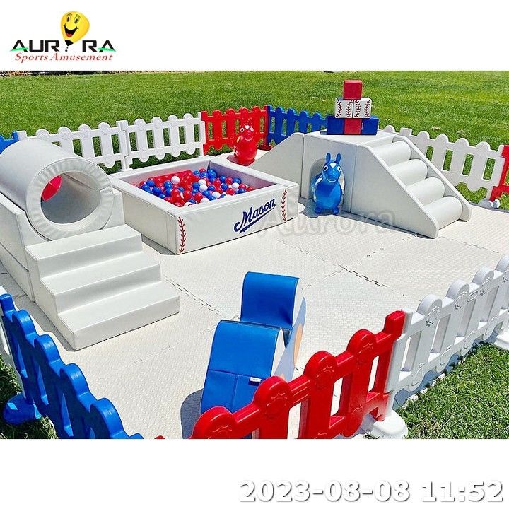 Heißer Verkauf Soft Play Aufblasmatte Indoor Soft Play Area für Party