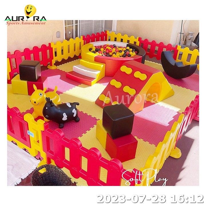 Indoor Outdoor Soft Play Spielplatz Ausrüstung für Kinder Party Vermietung Weiß