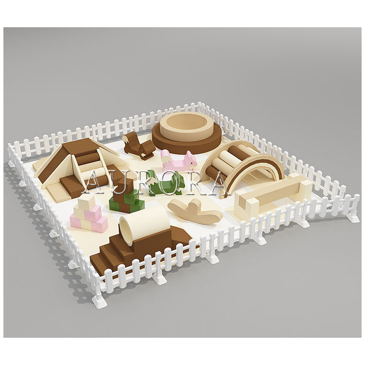 Fabrik Soft Play Spielplatz Kaffee Beige Ausrüstung Indoor Soft Play Round Ball Pit
