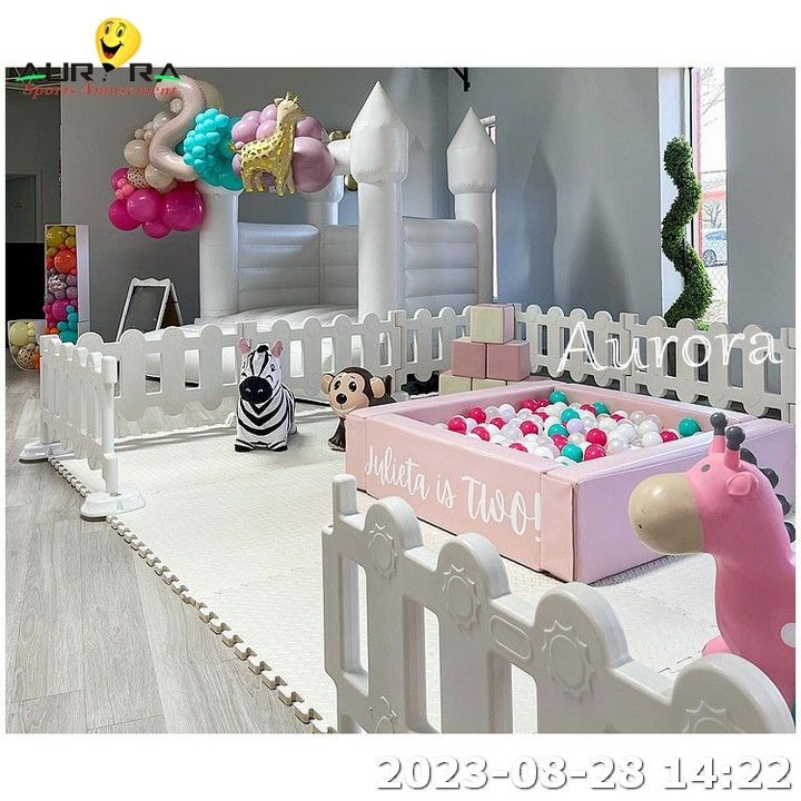 Aufblasbare Soft-Play-Ausrüstung Neutrale Farbe Rosa Kinder Soft-Play-Paket