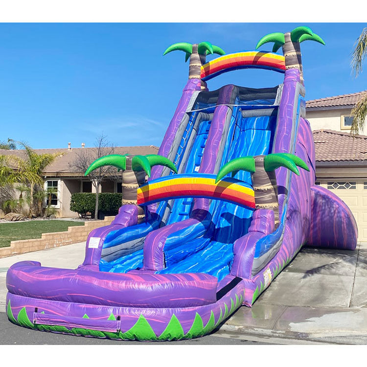 Wasserrutschen aufblasbar für Erwachsene 22 Ft Pool Familie Wasserklettern aufblasbare Rutschen