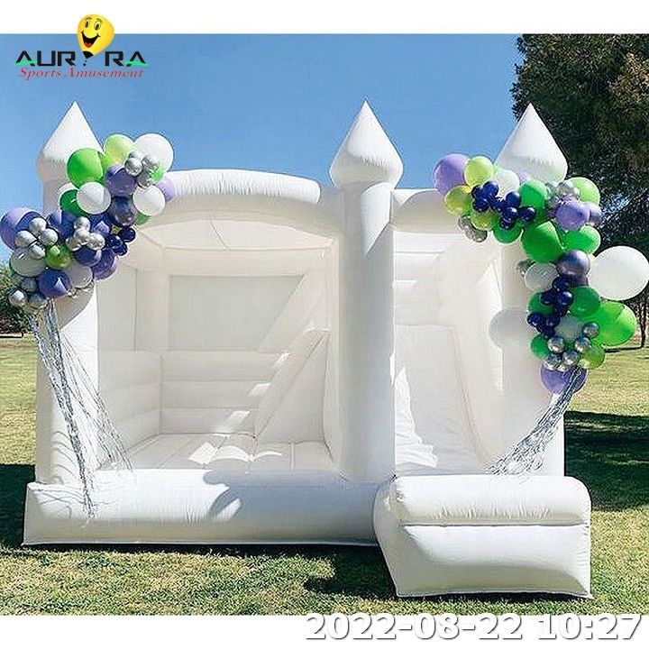 Farbparty Hüpfhaus für Kinder Aufblasbare Hochzeit Hüpfburg Sprungbouncer