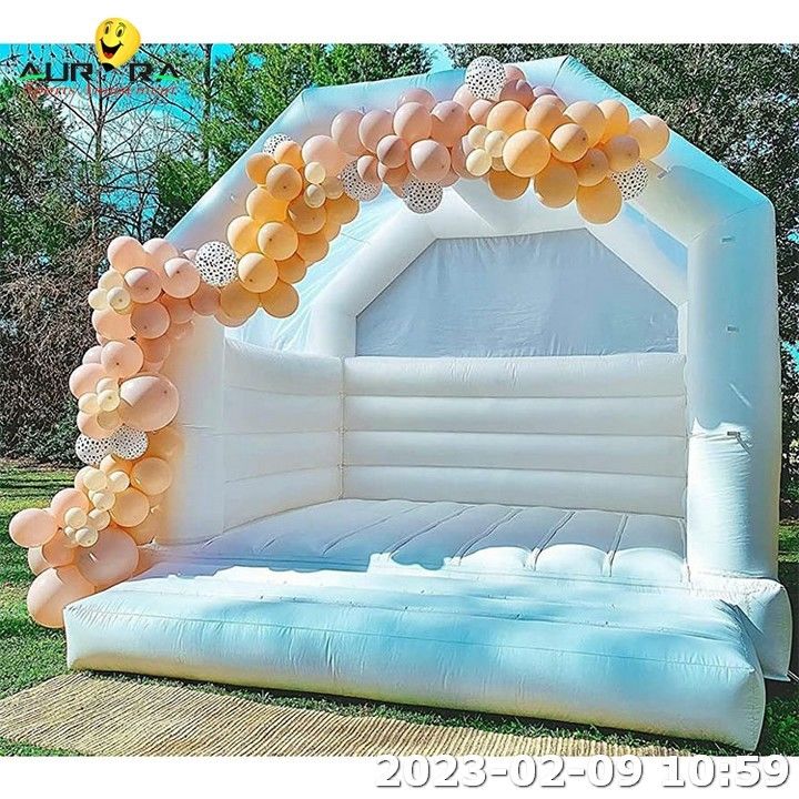 Farbparty Hüpfhaus für Kinder Aufblasbare Hochzeit Hüpfburg Sprungbouncer