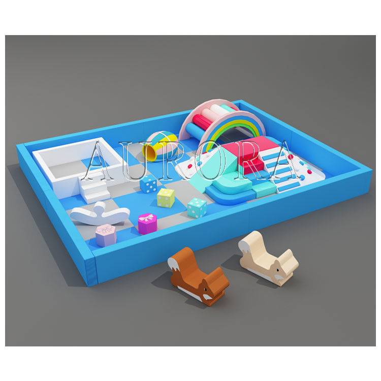 Kinder Soft Play Ball Pit Ein komplettes Set Soft Play Rainbow Bridge Soft Play Ausrüstung