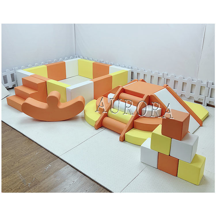 Orange Billiges Soft Play-Gerät Soft Play-Bereich Kinder Indoor Soft Play-Gerät