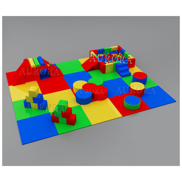 Soft Play Mietgeräte Soft Klettern Rutsche Spielen bunte Schaumblöcke Set